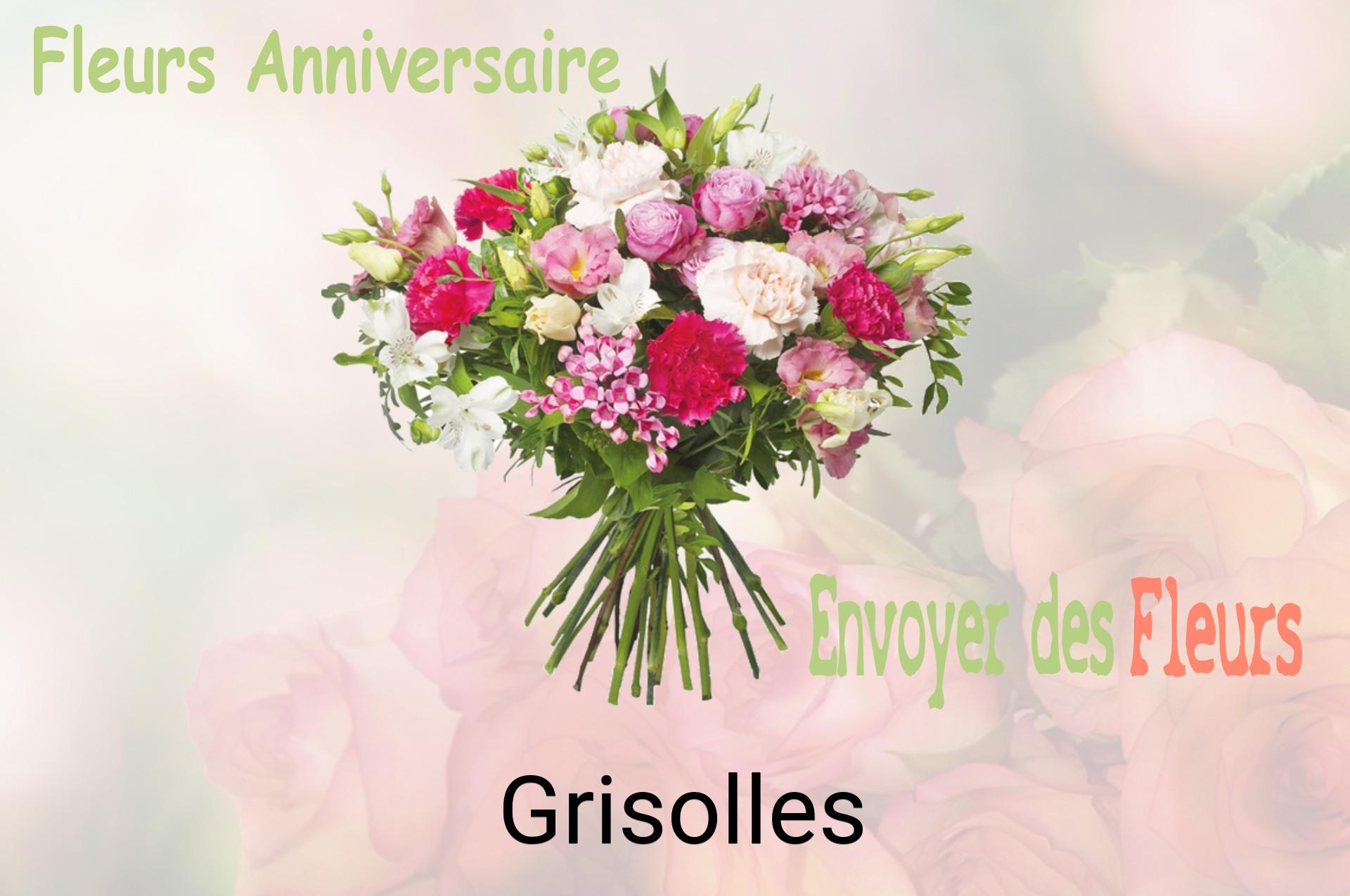 Bouquet de fleurs d’anniversaire livré à Grisolles
