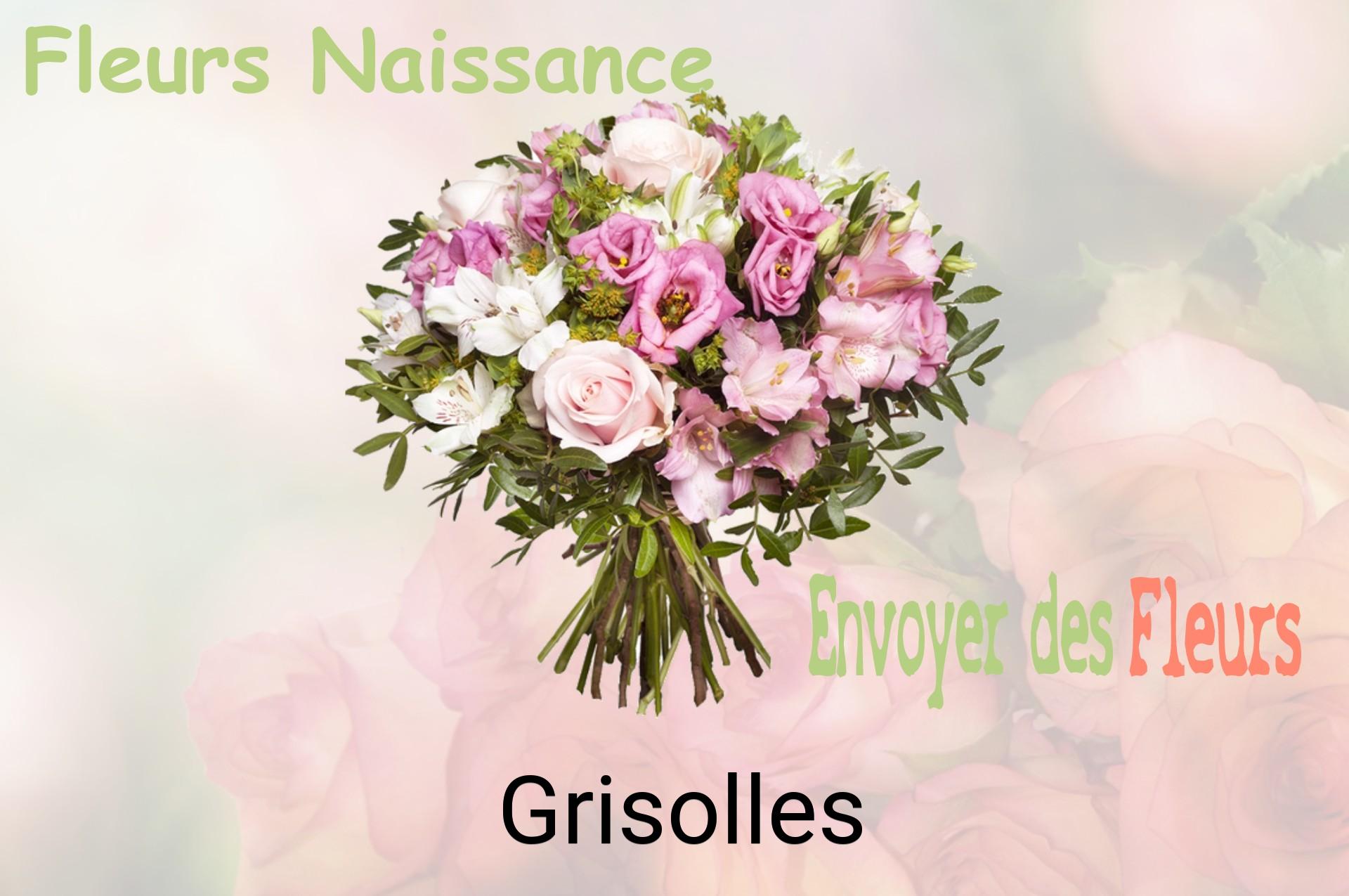 Bouquet de fleurs de naissance livré à Grisolles